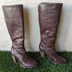 Vince Camuto Leather Brown Boots